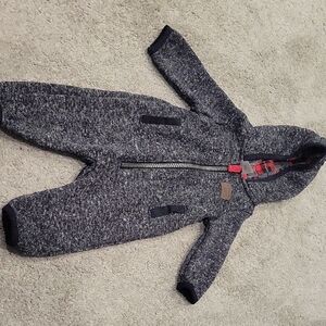 Carter's Gray Hooded Bodysuit